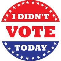 Don’t Vote Sticker